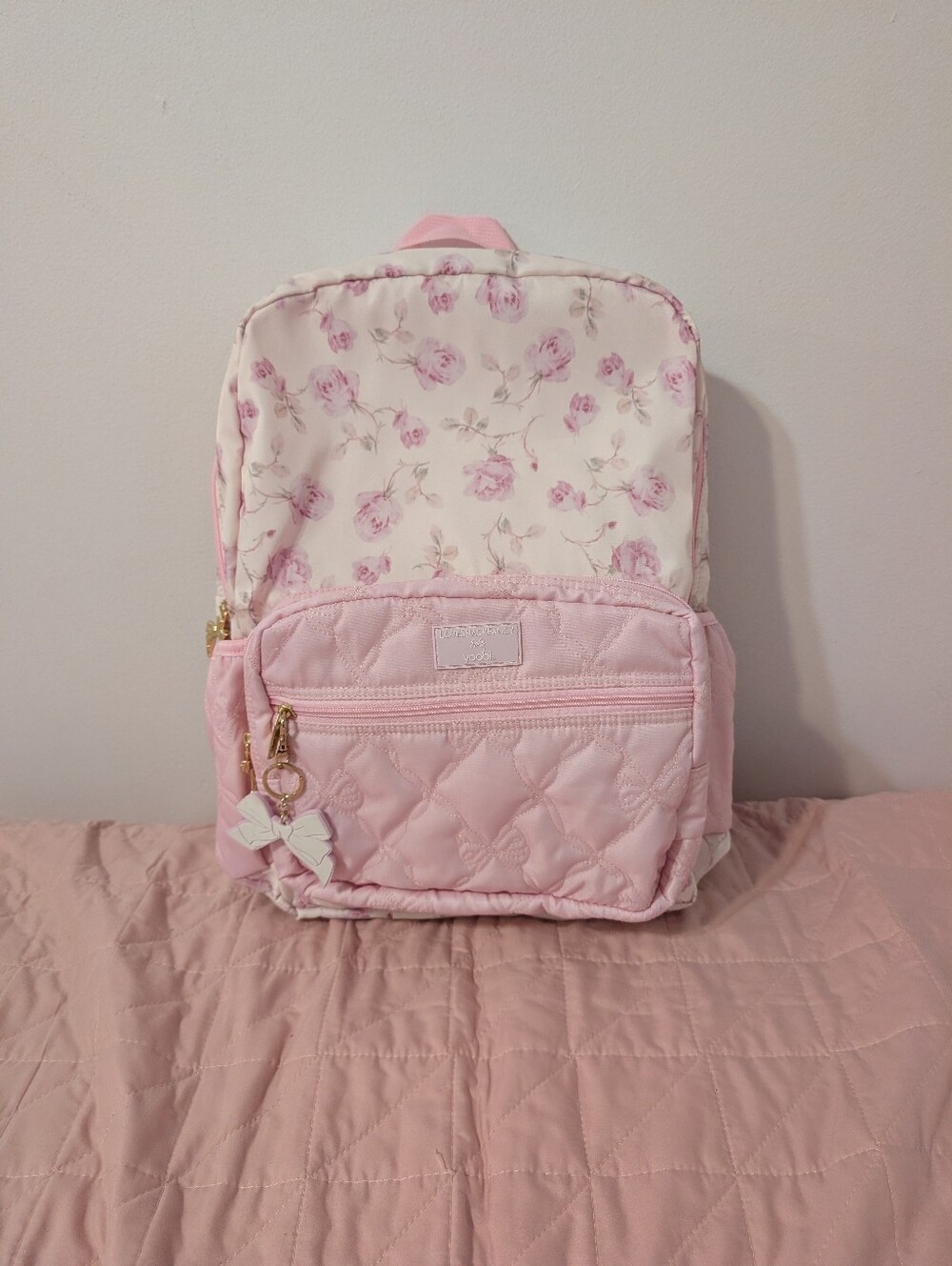 LoveShackFancy Backpack Yoobi Target Exclusive Floral Pink